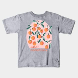 Sweet Clementines Pink Kids T-Shirt